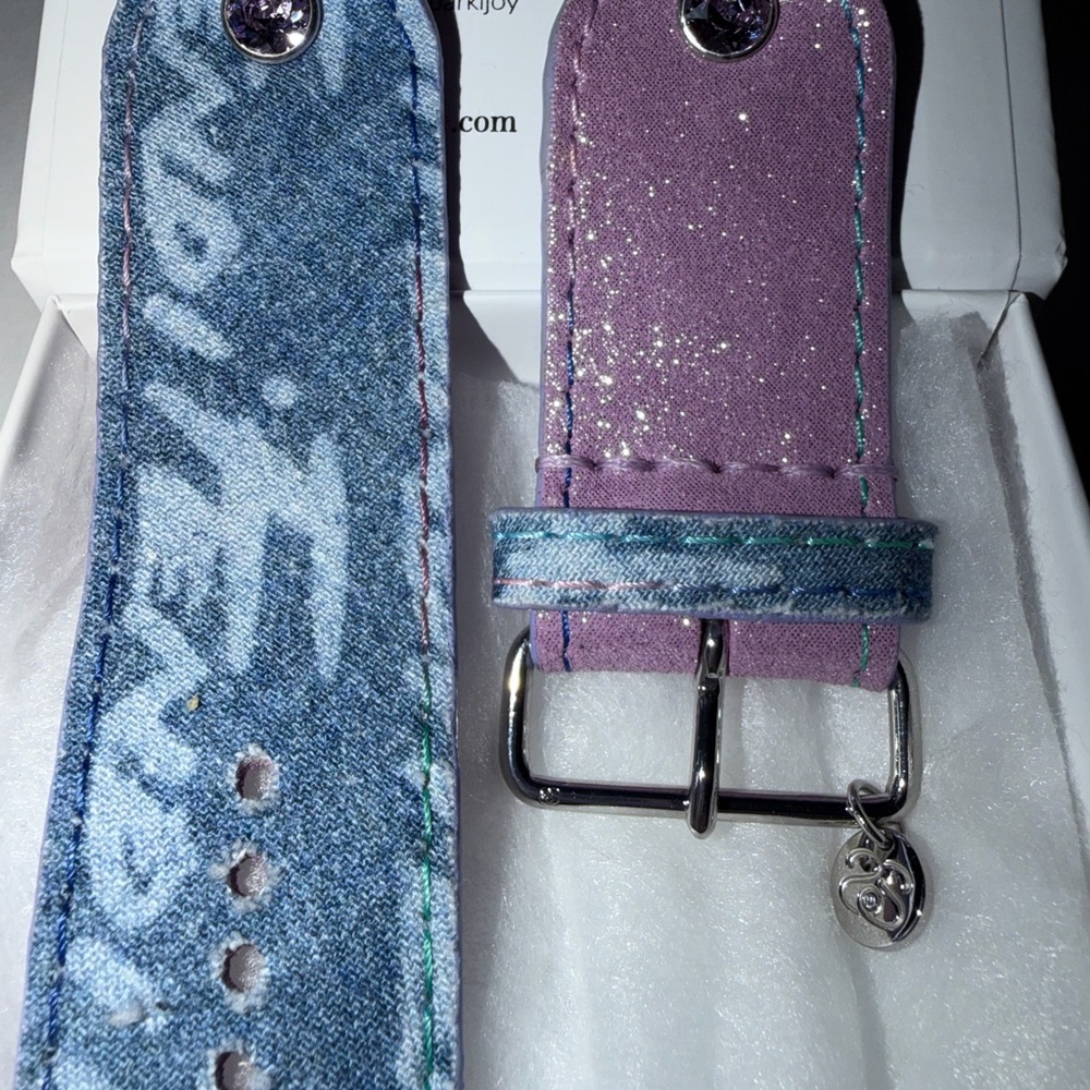 Authentic Upcycled Retro Fendi Denim Jekyl & Hyde w/Purple Akoya by Spark’l - Picture 6 of 7